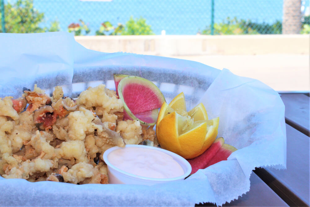 A photo of Bahamian cuisine at a restaurant on Paradise Island.