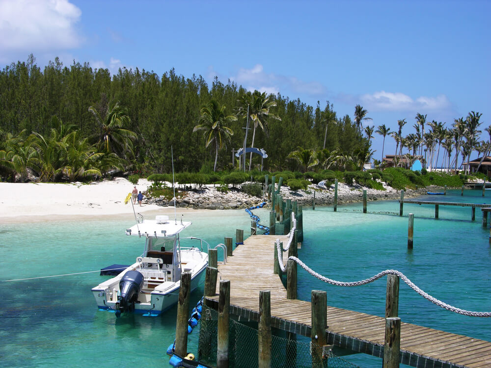 A photo of Blue Lagoon Island in the Bahamas.